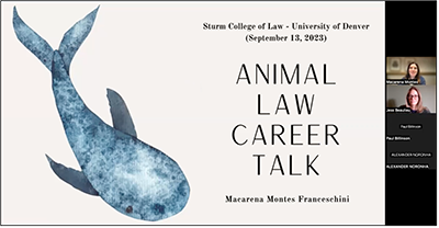 Animal Law Career Talk graphic