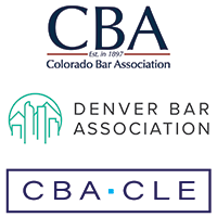 Colorado Bar Association - Denver Bar Association - CBA CLE logo