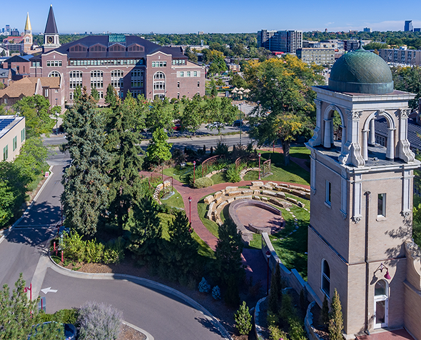 Campus Drone Shot