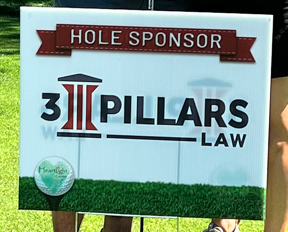 3 Pillars Law sign