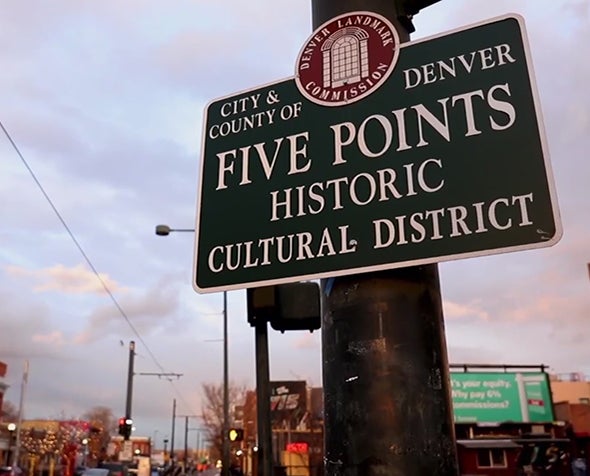 5 Points Historic District sign