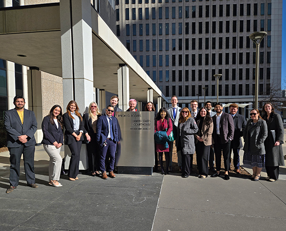 group photo in front of tax court