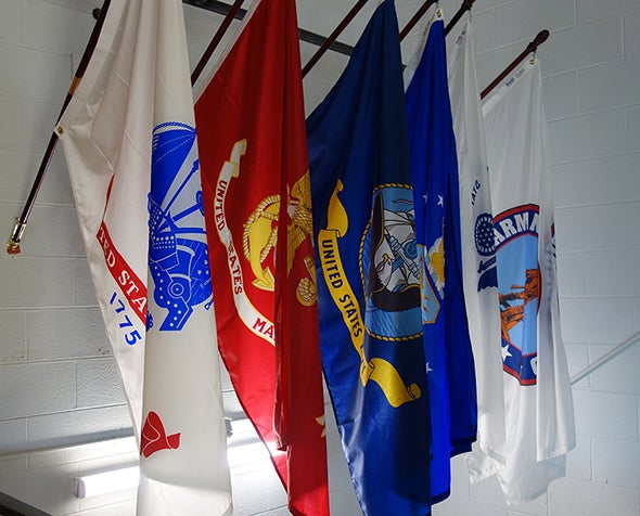Military flags