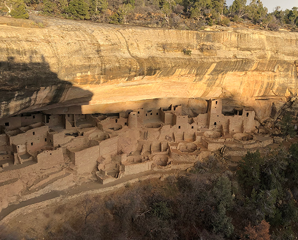 cliff dwellings at Mesa Verde National Park