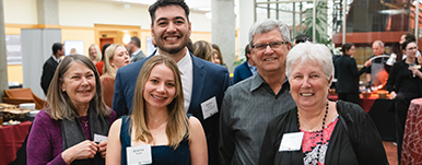 scholarship recipients and supporters