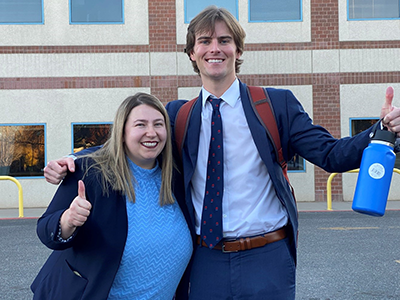 CLC students in front of courthouse in Arapahoe County