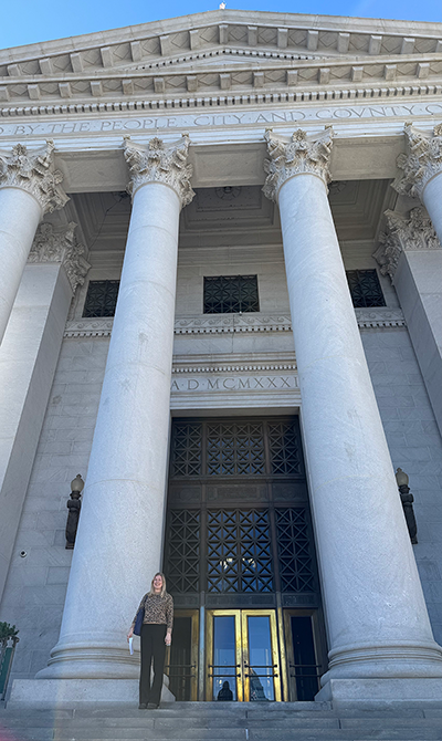 ASCC student at Denver City and County Building