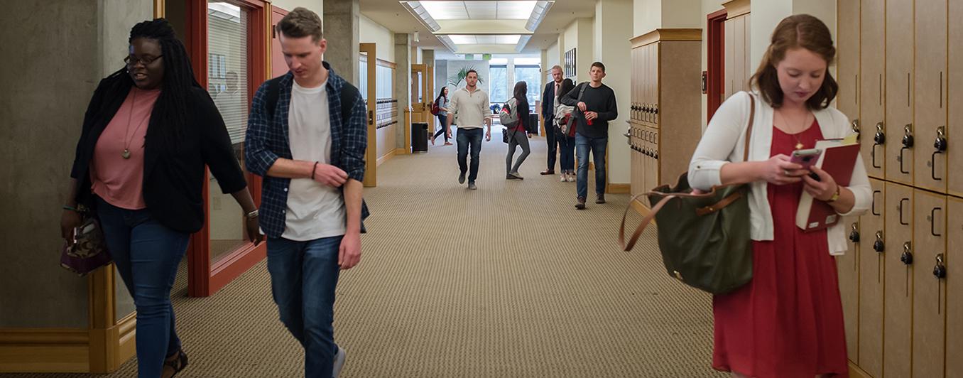 Student in Hallway