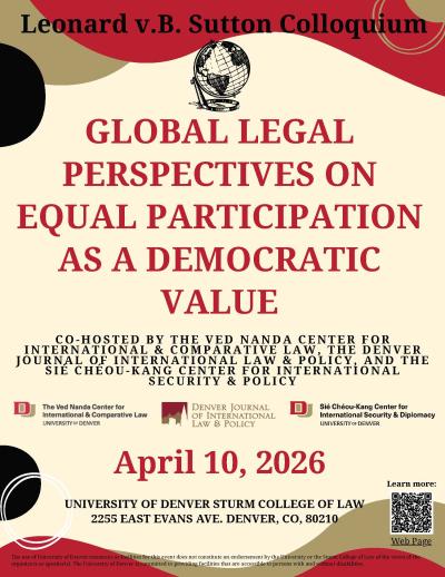 2026 Sutton Colloquium poster