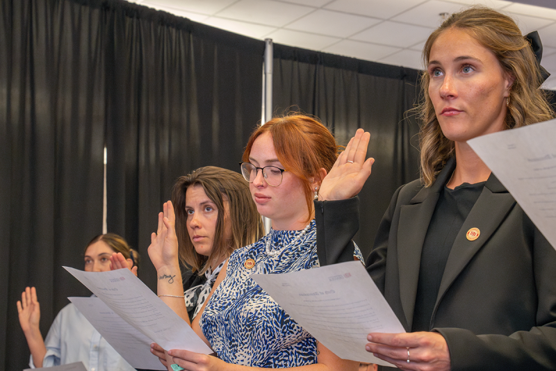 Student Attorneys taking oath