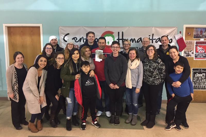 CLC students with clients at El Centro