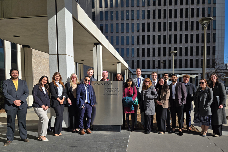 group photo in front of tax court