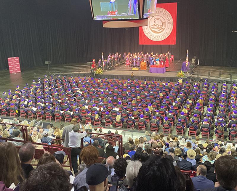 Wide shot of DU law commencement