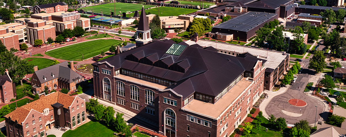 aerial view of law building