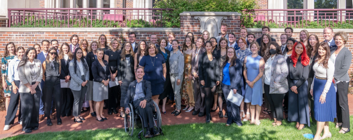 clinical programs students and faculty group photo