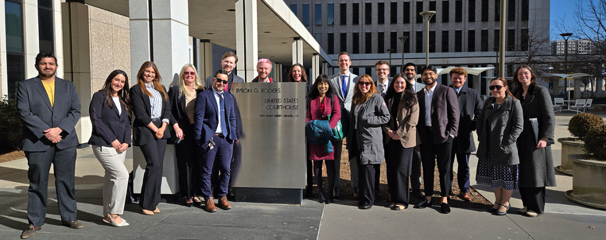 group photo in front of tax court