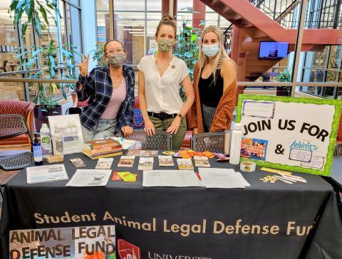 Animal Legal Defense Fund information table